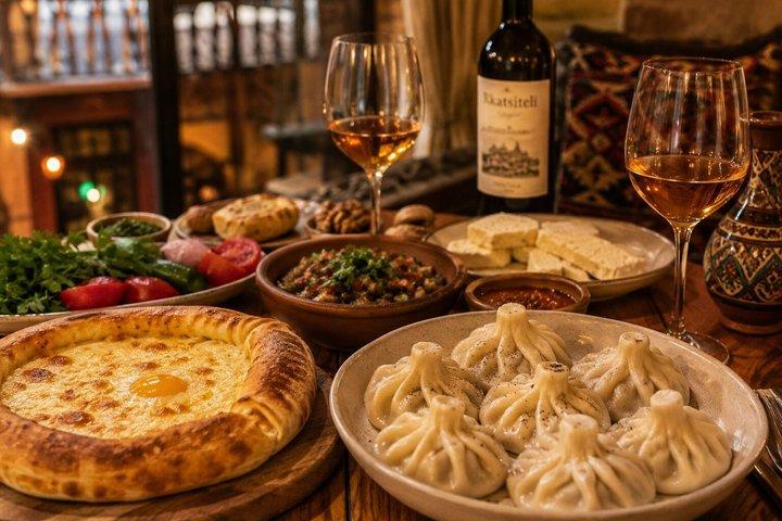 Tbilisi Historical Centre Food and Wine Tour Tastings in 6 Stops