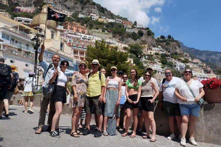 Desde Nápoles : Excursión de un día a Amalfi a Positano Visita guiada por mar