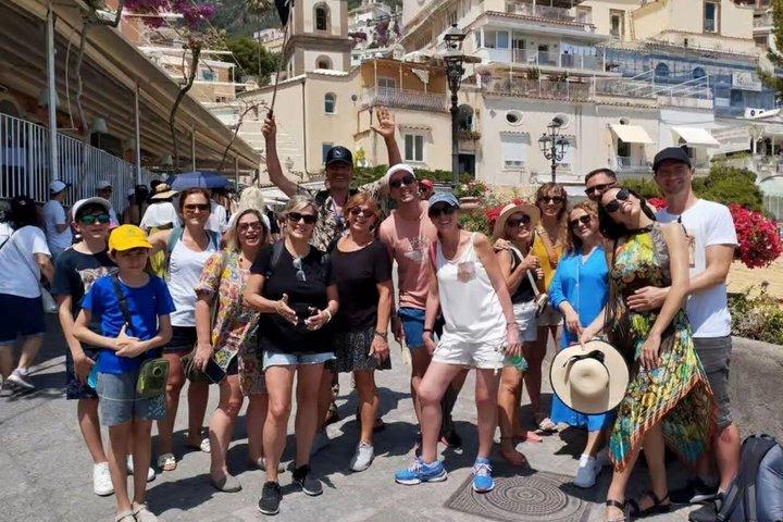 Desde Nápoles : Excursión de un día a Amalfi a Positano Visita guiada por mar