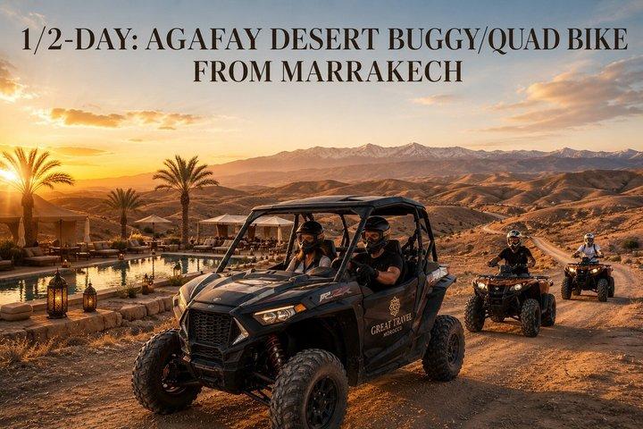 1/2-Day: Agafay Desert Buggy/Quad Bike From Marrakech