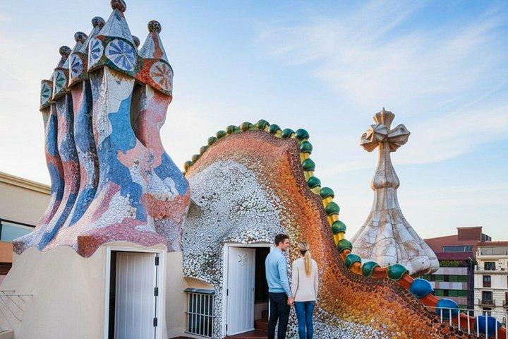 カサ・バトリョのチケットとプライベートレジデンス、屋上、ARガイド