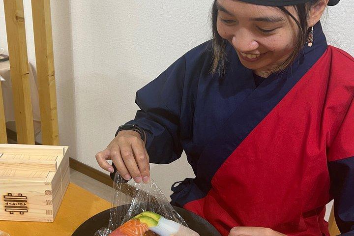 箱寿司作り＆抹茶体験で大阪地場市場巡り