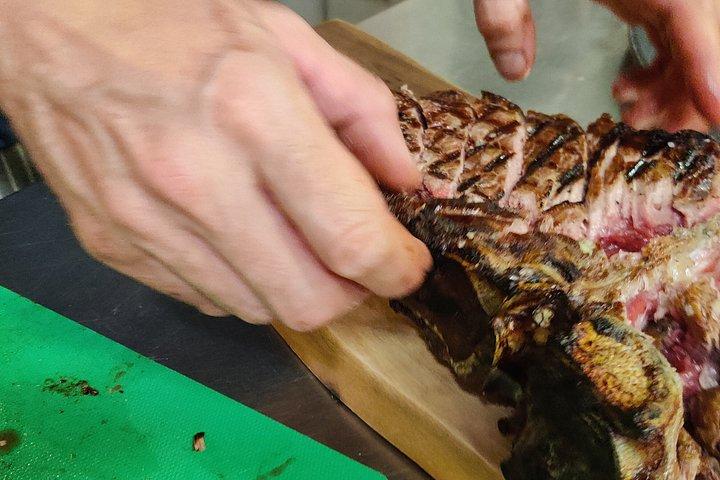 フィレンツェマーケットツアーと料理教室ステーキグヌーディとビスコッティ