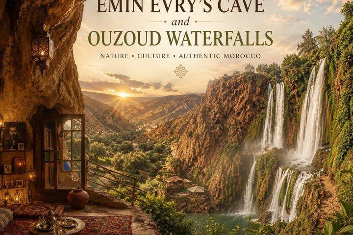 Cueva de Emin Evry y cascadas de Ouzoud
