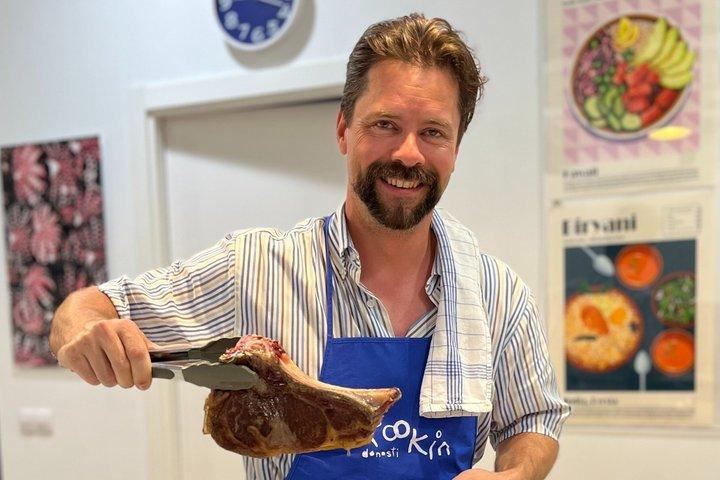 Baskische kookervaring: Markttour & hands-on klas Engels