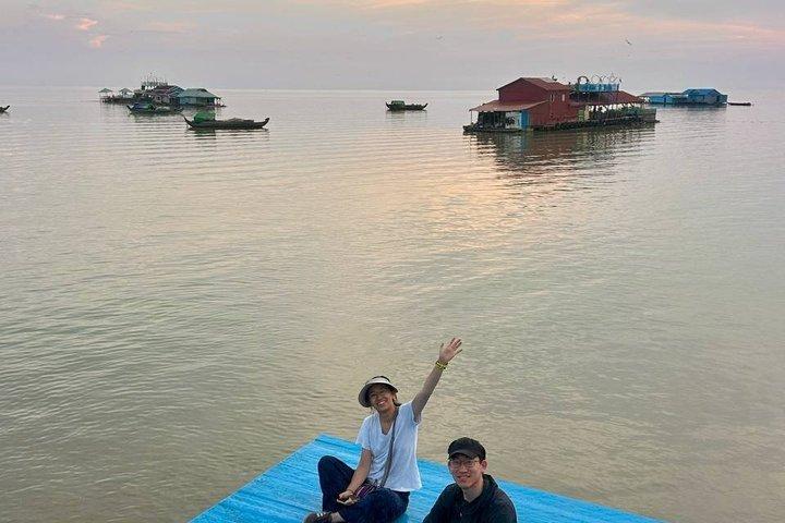 Kompong Phluk Floating Village Excursão de meio dia ( manhã / pôr do sol )