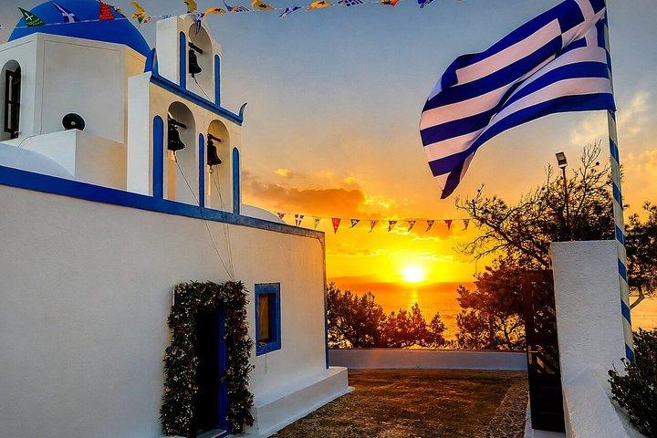 Tour privado al amanecer en Santorini