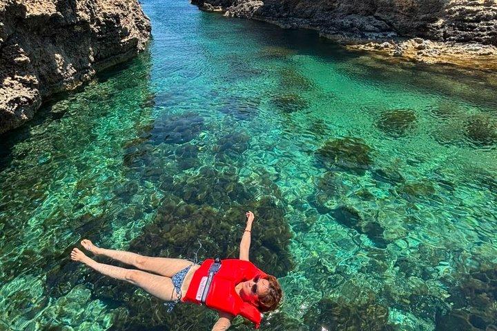 マルタ半日、ブルーラグーン、コミノ島＆ゴゾ島プライベートボートクルーズ