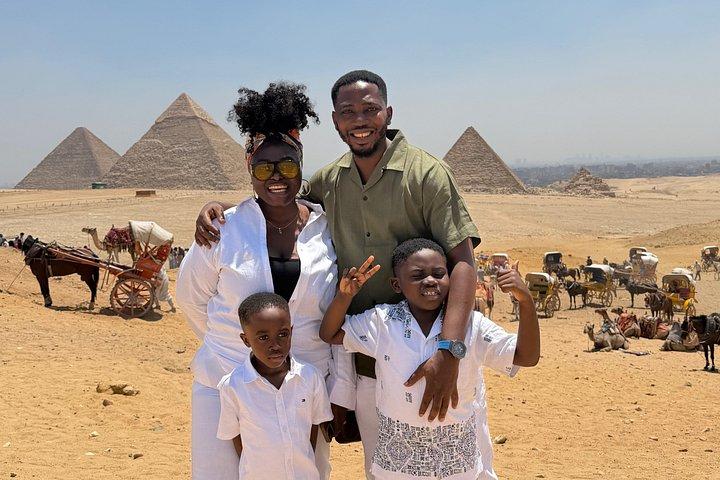 Giza pyramider med sfinx & 9 pyramider med kamel og frokost