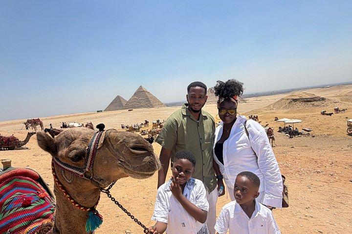 Giza pyramider med sfinx & 9 pyramider med kamel og frokost