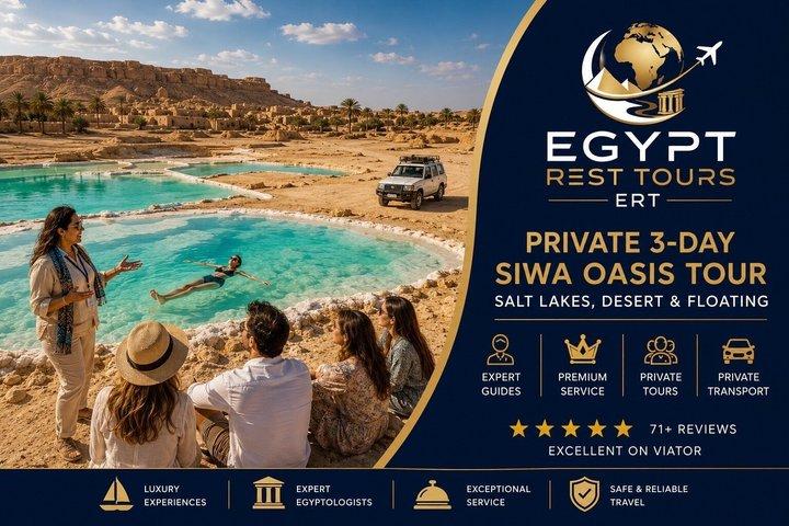 Privat 3-dages Siwa Oasis Tour fra Cairo | Salt Lakes og Safari