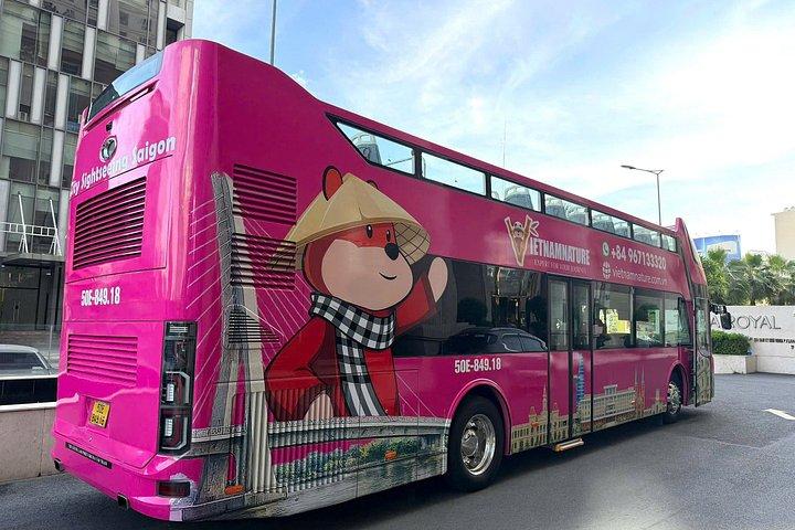 2階建てバスサイゴンホーチミン（ケーキ、水無料）