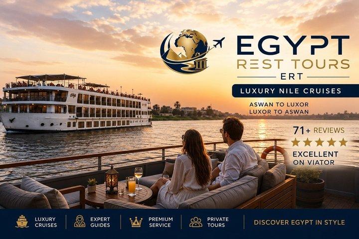 4 - Day Nile Cruise Aswan till Luxor 5-stjärnig Egypten Tour med egyptolog