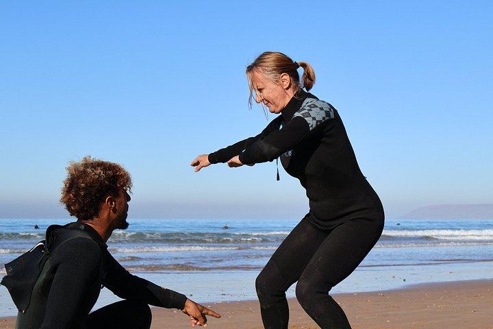 From Agadir: Taghazout Full-Day Beginner Surf Lesson & Lunch