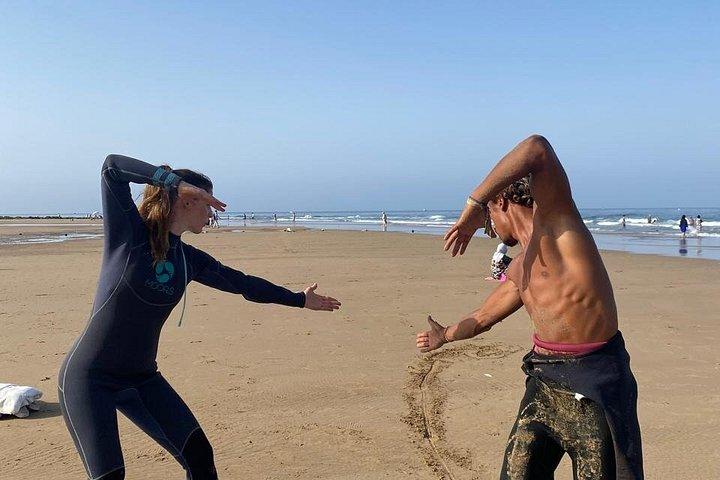 From Agadir: Taghazout Full-Day Beginner Surf Lesson & Lunch