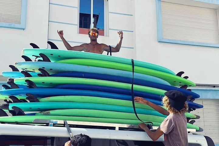 From Agadir: Taghazout Full-Day Beginner Surf Lesson & Lunch