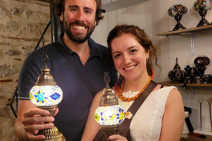 Istanbul turkiska mosaiklampa Workshop i Balat - allt ingår