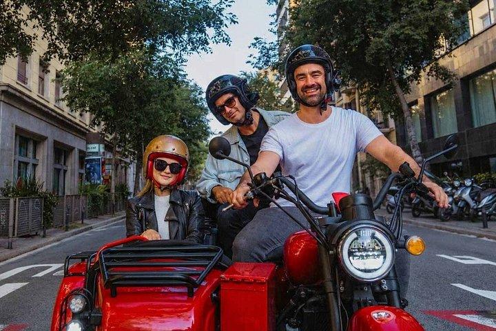 Tapas & Sunset Barcelona Tour by Sidecar Motorcycle