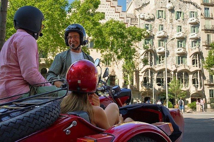 Full-Day Barcelona Tour by Sidecar Motorcycle