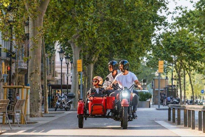 Full-Day Barcelona Tour by Sidecar Motorcycle