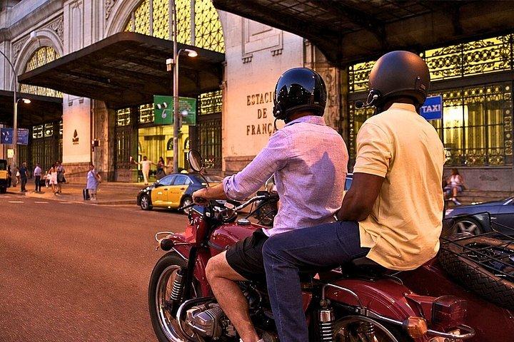 Barcelona Sunset and Night Tour by Sidecar Motorcycle