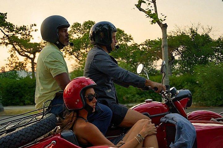 Barcelona Sunset and Night Tour by Sidecar Motorcycle