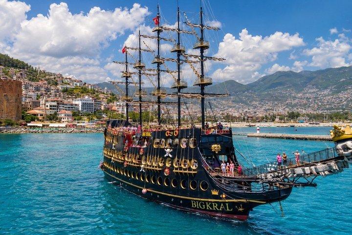 Last King Alanya Pirate Boat Trip - Bevande gratuite, alcolici inclusi