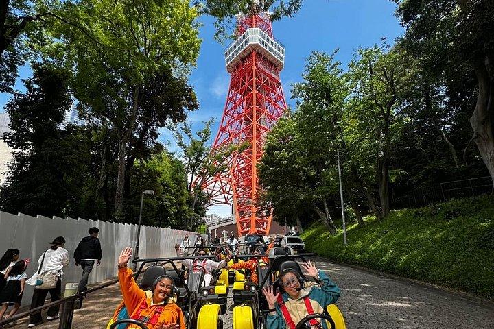 東京ゴーカートツアー渋谷交差点と東京タワー