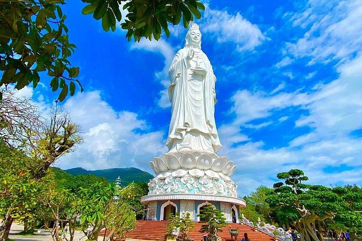 ダナンプライベートツアーゴールデンブリッジ大理石の山奥様仏様
