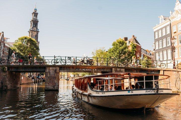 Amsterdam Classic Sedan båtkryssning med drycker och ost