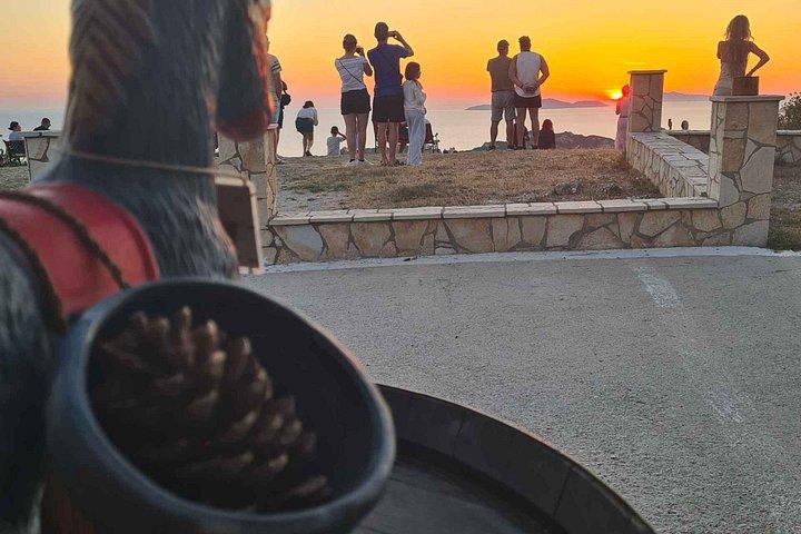 アフィオナスのコルフ・ポルト・ティモニハイキング体験と夕日