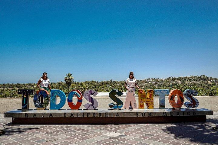 トドスサントスへの日帰り旅行：ロスカボスからの夕日とアート