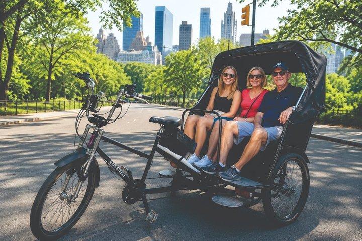 Tour fotografico privato di Central Park Pedicab con una Guida locale