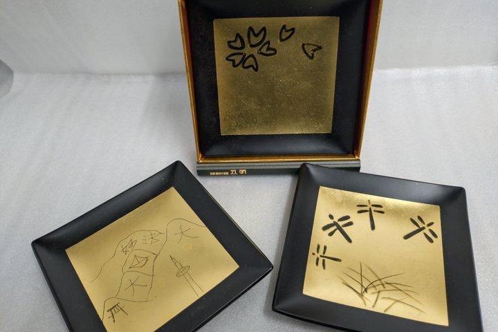 京都ユネスコ認定金箔工房 盃付き