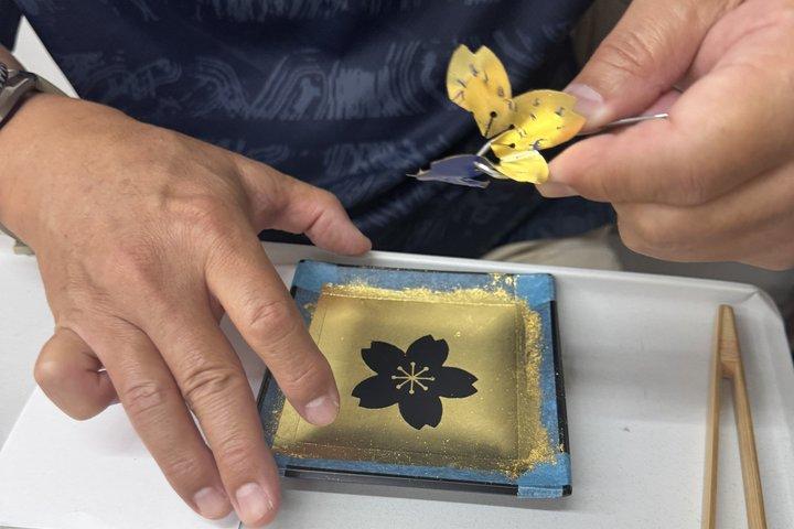 京都ユネスコ認定金箔工房 盃付き