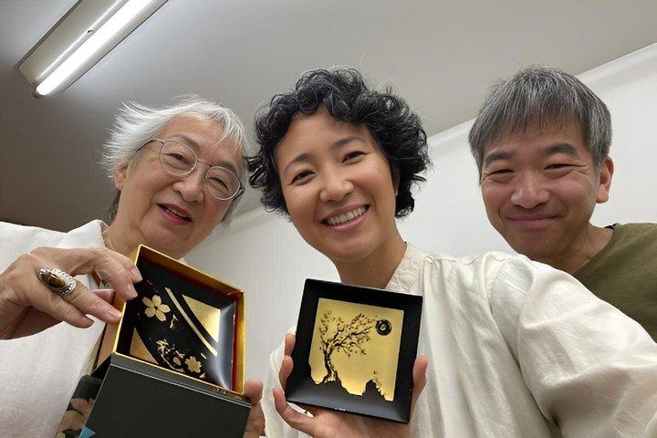 京都ユネスコ認定金箔工房 盃付き