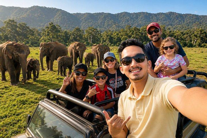 ミネリヤ国立公園プライベートジープサファリ半日送迎付き