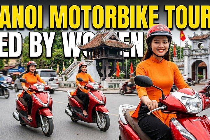 女性が率いるハノイバイクツアー - 都市と田舎の終日