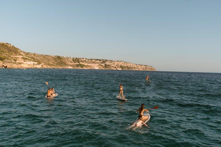 Catamaran sailing at sunset with tapas Palma de Mallorca