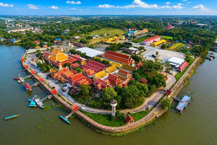 Bangkok : Ayutthaya UNESCO templer med billetter, frokost og båd