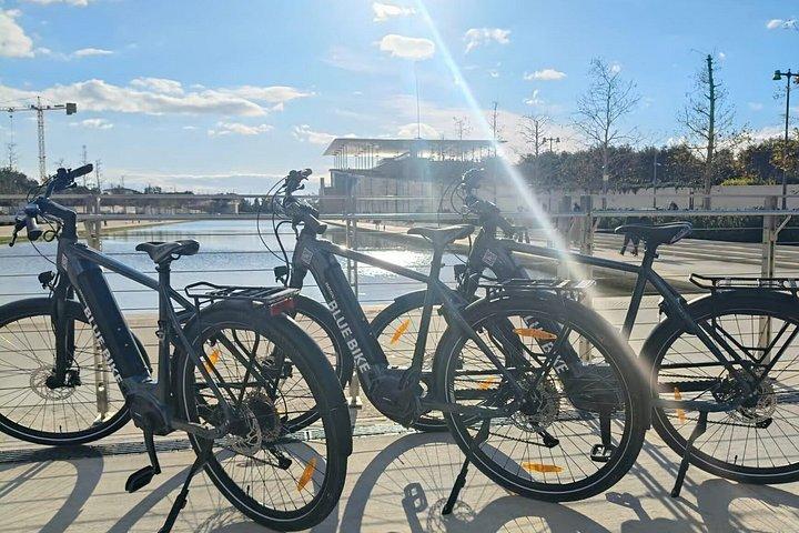 アテネ高速ペースEバイクツアー古代城壁を海岸へ