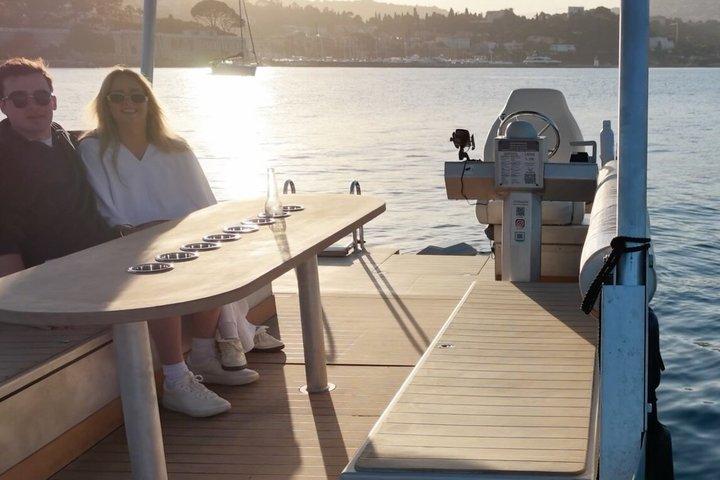 Private solnedgangstur i solbåd nær Nice og Monaco