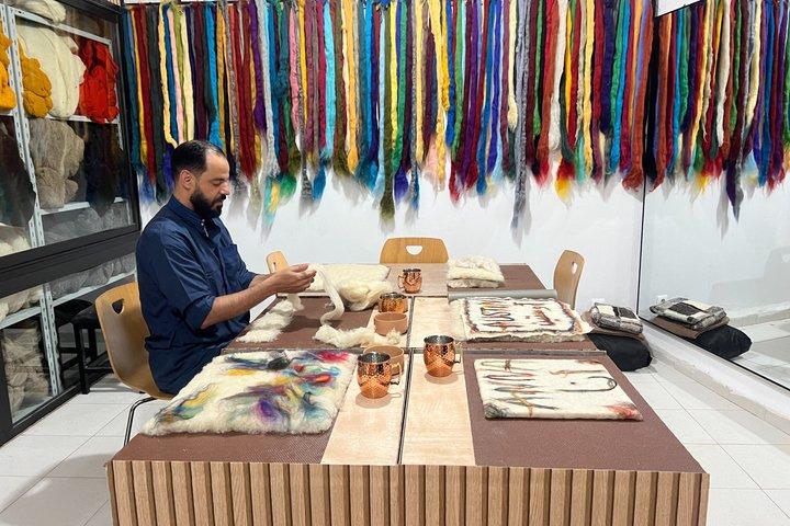 Traditional Moroccan Felt Making with Local Artisan as Guide