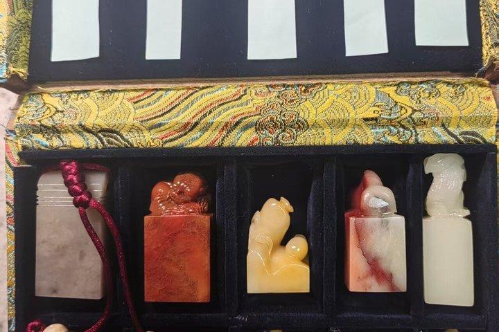 杭州西陵で師匠と篆刻体験