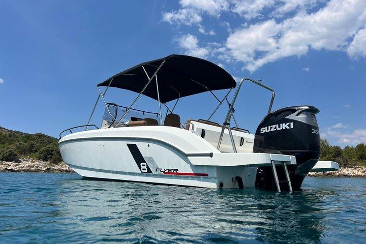 Vanuit Trogir & Split : Speedboottour van een halve dag met Blue Lagoon