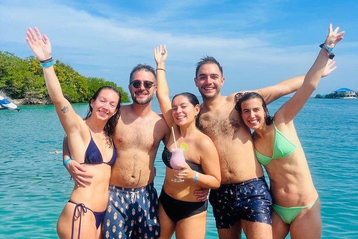 Carthagène 5 - Stop Island Hop Boat Party avec déjeuner, Cholon et Baru