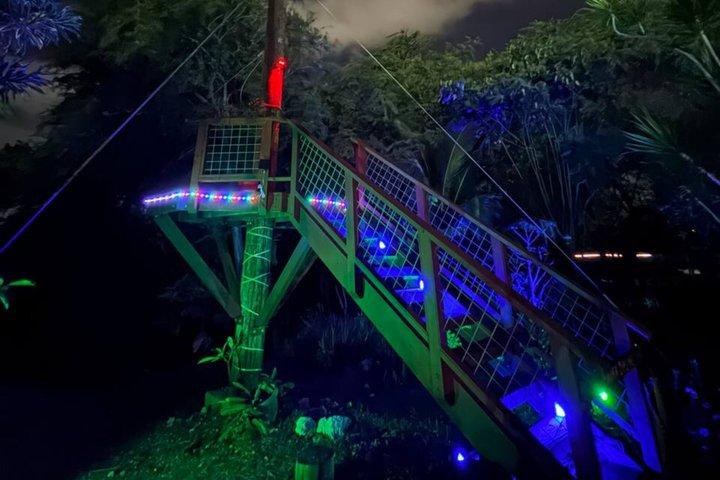 Natt Zipline: 3 Zipline Adrenaline äventyr