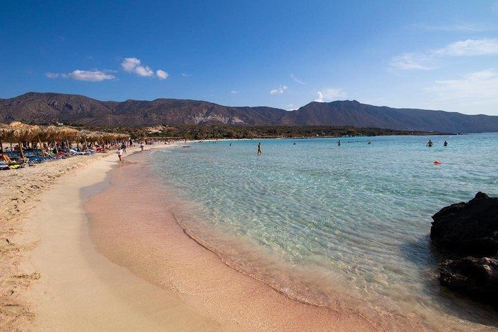 アギアマリーナ：エラフォニシ、有名なピックサンドビーチ！