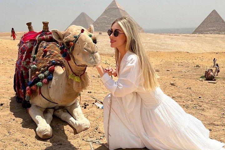 ViP Private Tour Giza Pyramids,camel ride , inside 3rd Pyramid