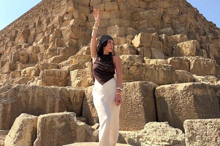 ViP Private Tour Giza Pyramids,camel ride , inside 3rd Pyramid